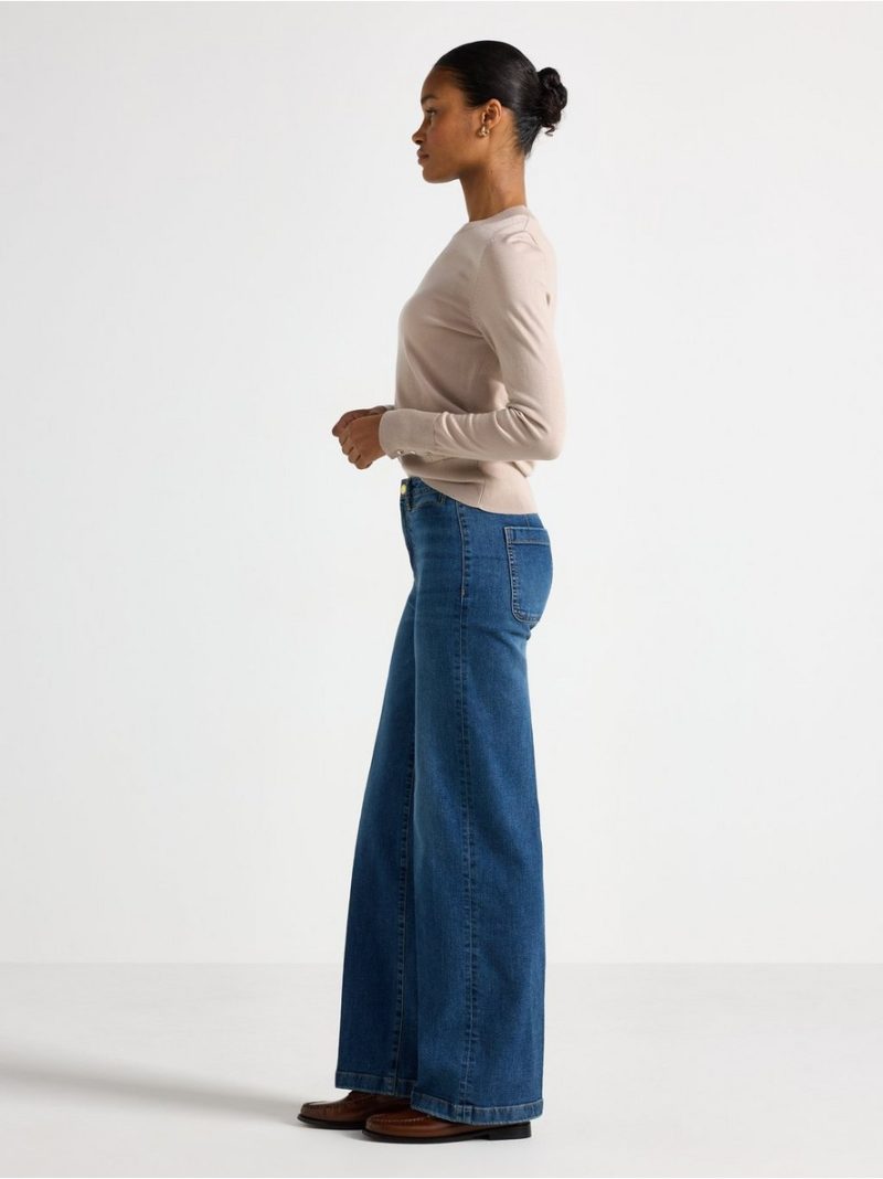WIDE stretch  jeans with wide leg - 3010233-794