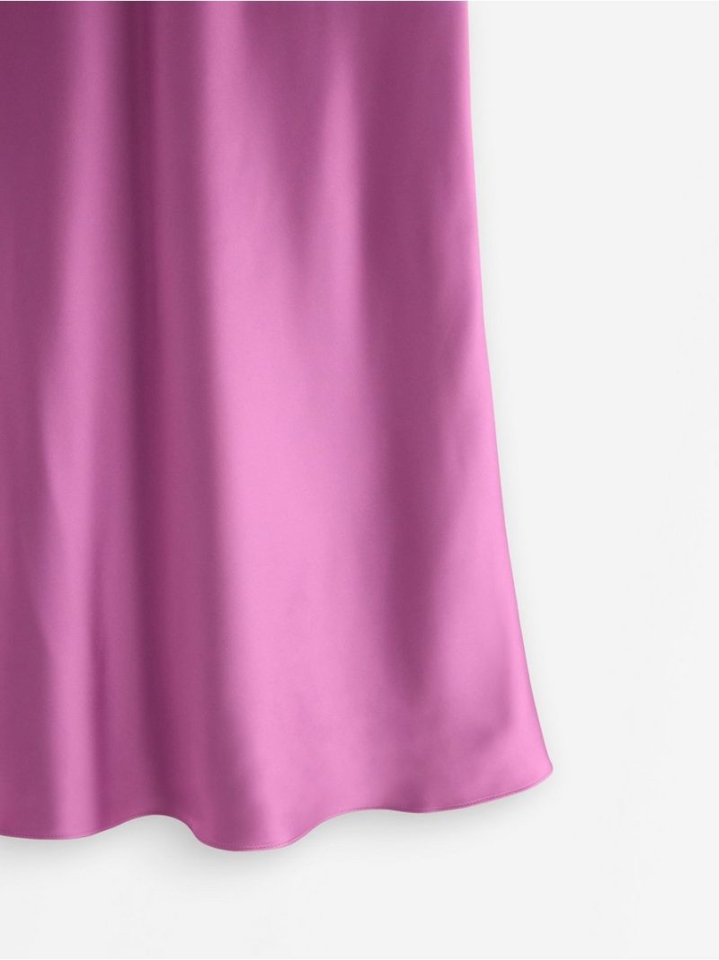Maxi skirt in satin - 3000038-7356