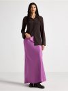 Maxi skirt in satin - 3000038-7356
