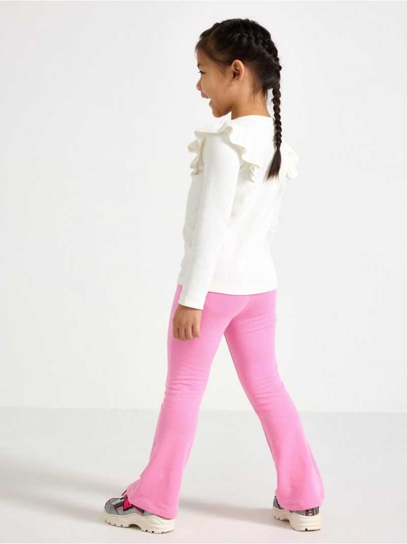 Flared leggings with brushed inside - 3006950-3644