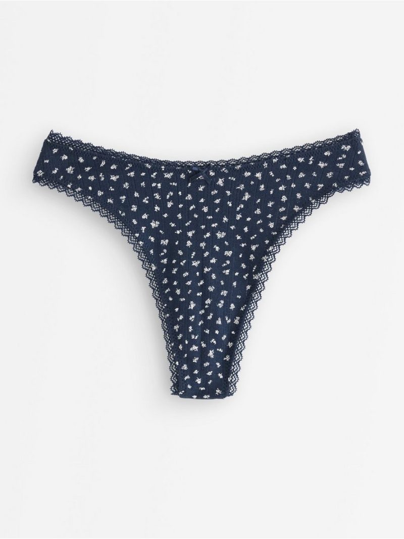 Thong in pointelle - 3007746-2150