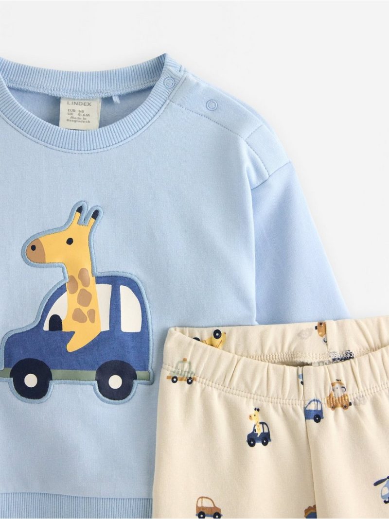 Set - sweatshirt and leggings - 3008987-6584