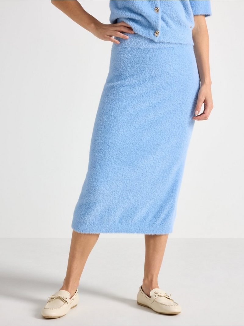 Knitted midi skirt - 3009128-7483