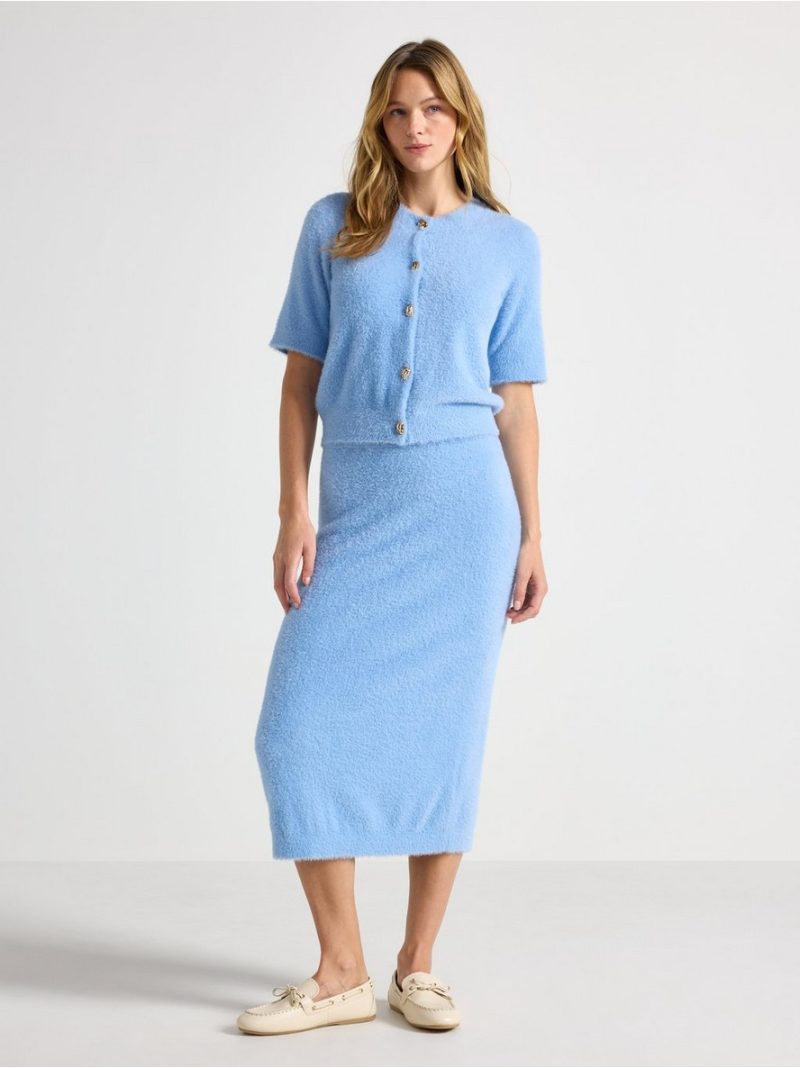 Knitted midi skirt - 3009128-7483