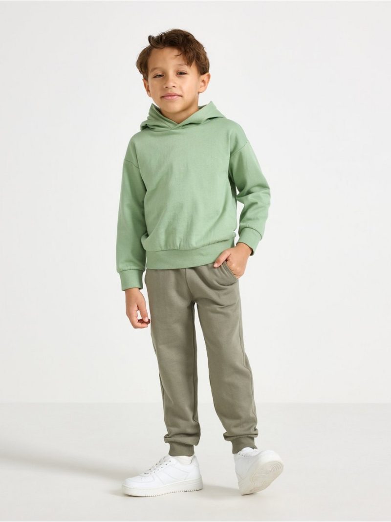 Joggers with brushed inside - 3009384-6901