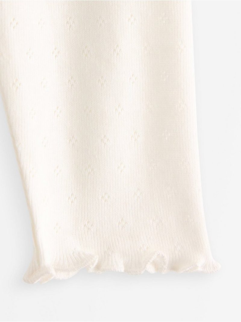 Leggings in pointelle with frills - 3009564-325