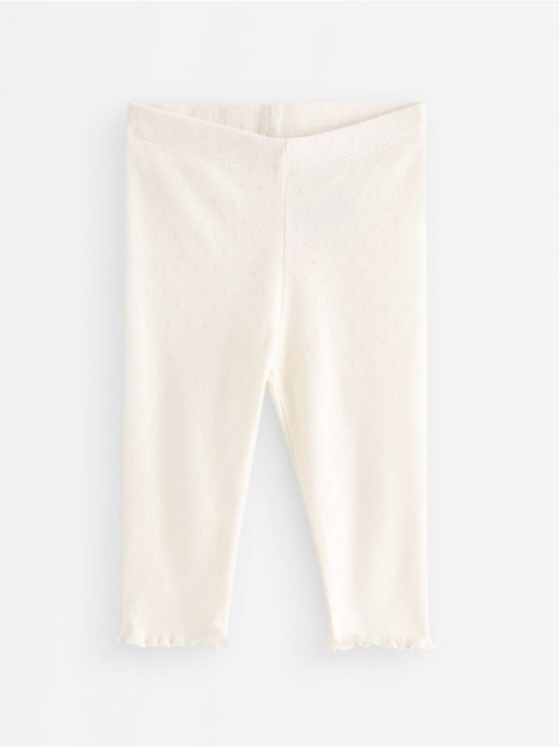 Leggings in pointelle  with frills - 3009564-325