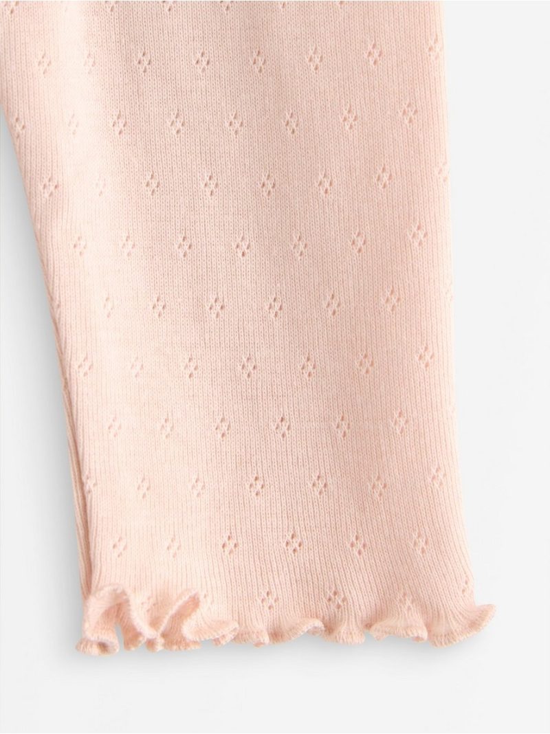 Leggings in pointelle  with frills - 3009564-8160