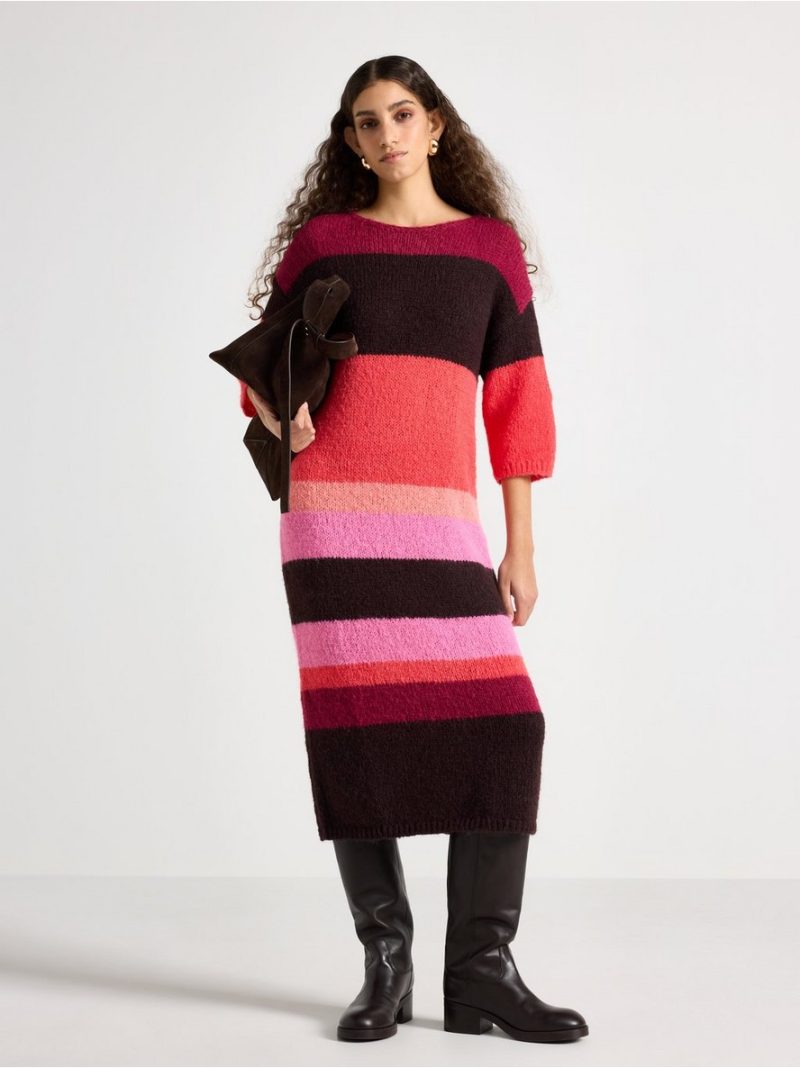 Knitted midi dress - 3009646-9831