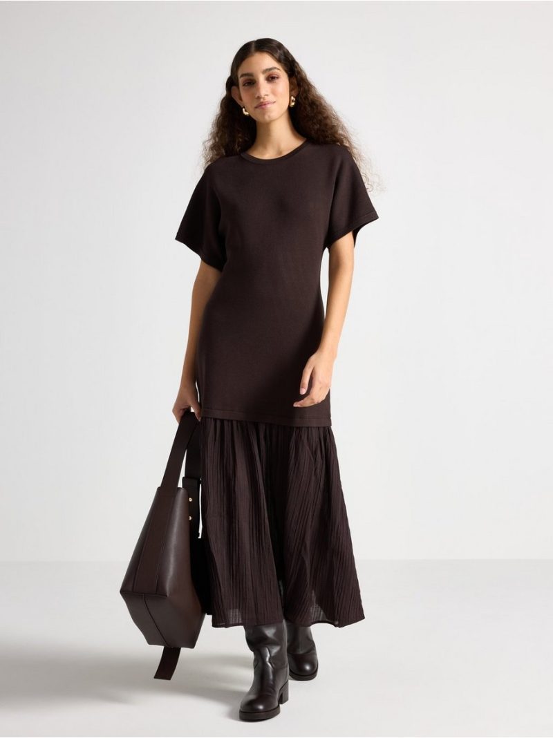 Knitted midi dress - 3009719-8117