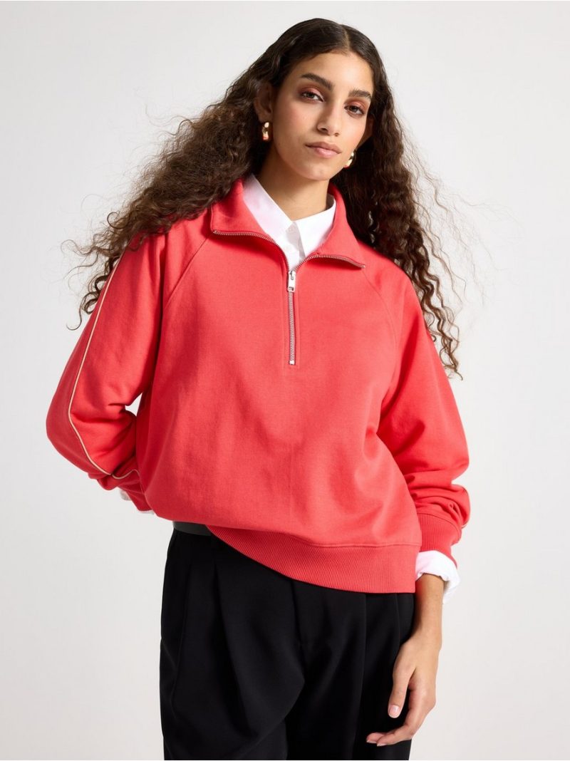 Dukserica - Sweatshirt with half-zip - Lindex Online Shop Srbija