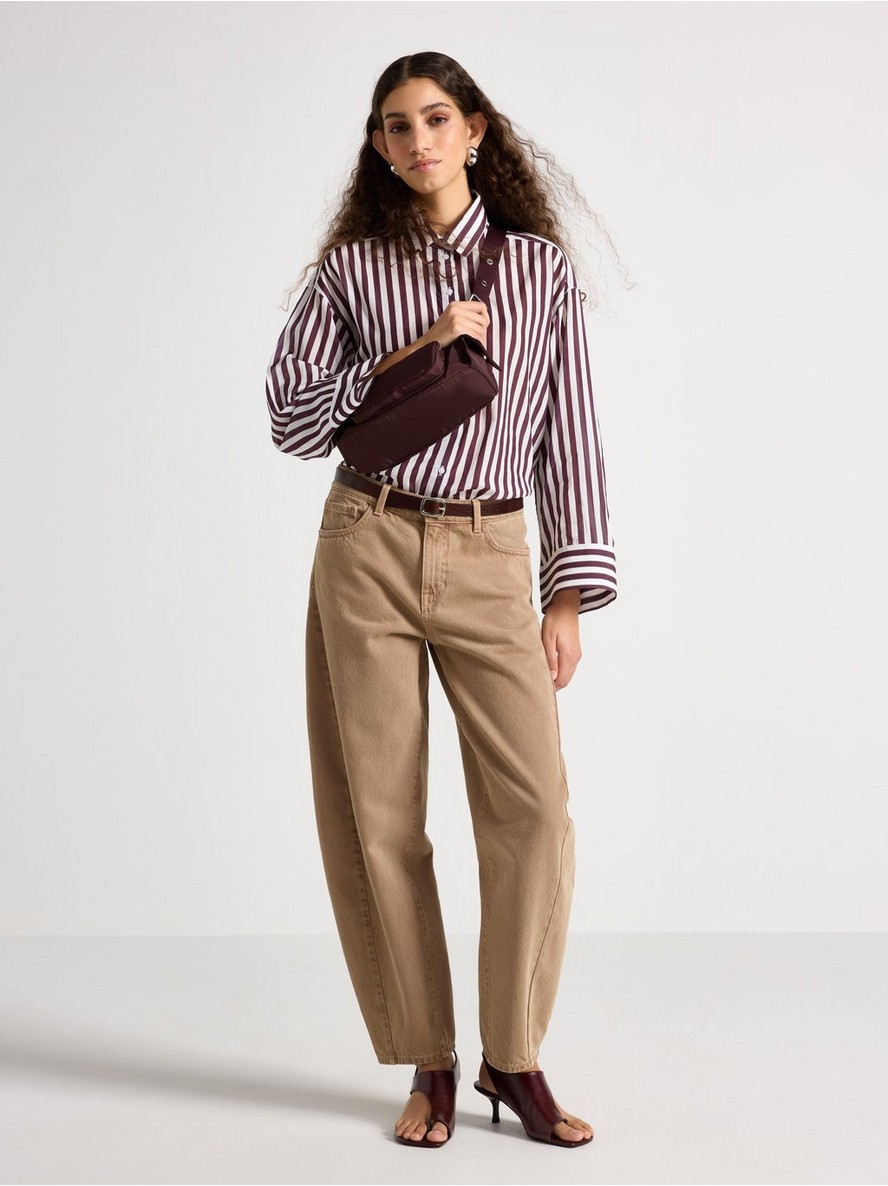 BARREL  trousers with ankle length - 3009825-9618