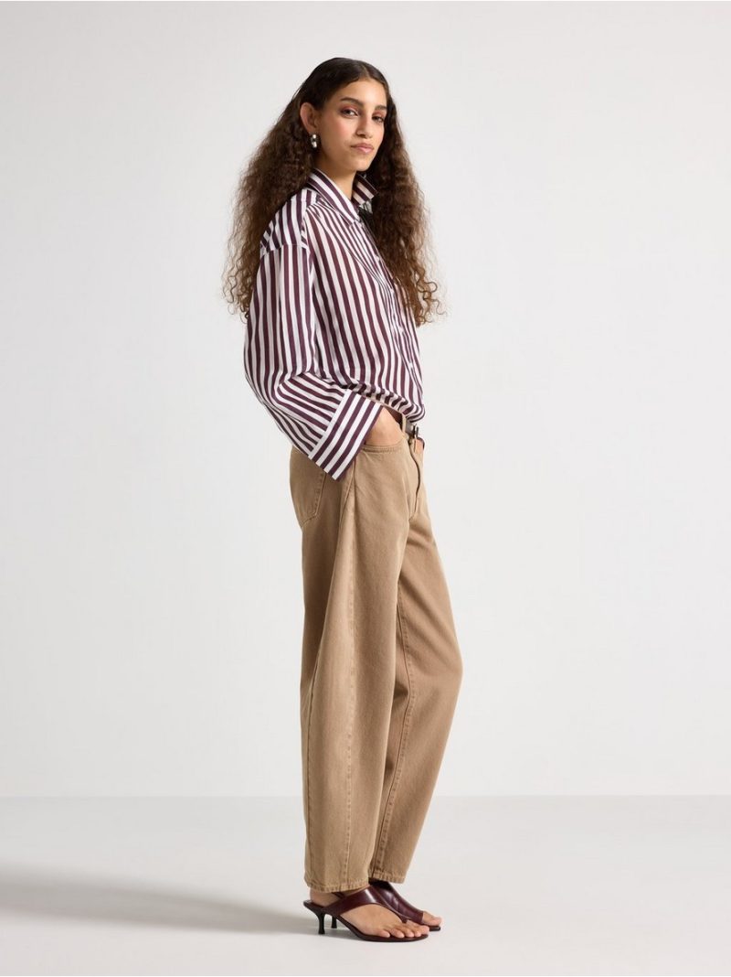 BARREL  trousers with ankle length - 3009825-9618