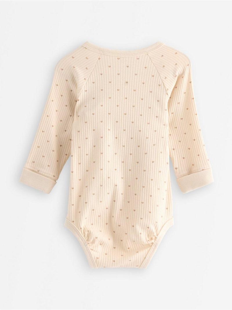 Ribbed wrap bodysuit - 3010483-1230