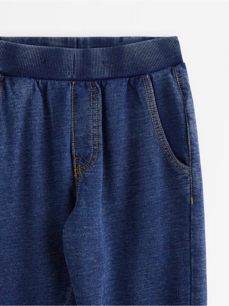 Joggers with denim look - 8684107-5659
