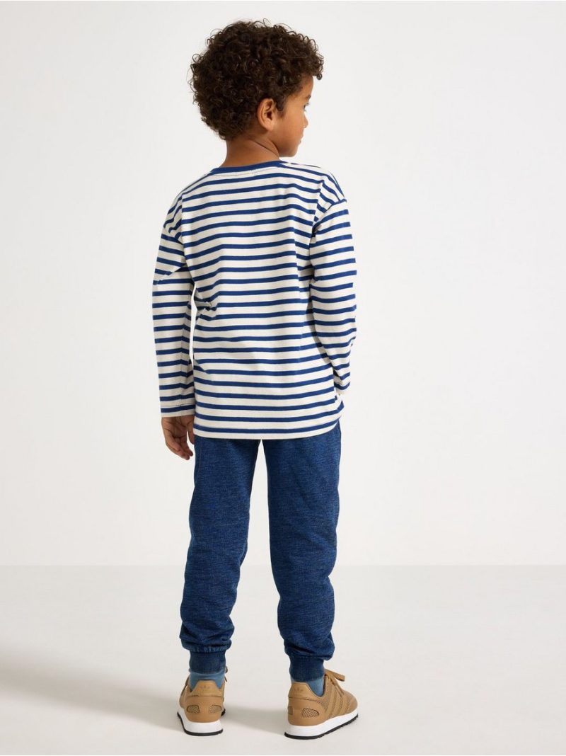 Joggers with denim look - 8684107-5659