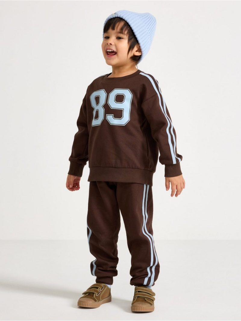 Joggers with brushed inside - 3006744-7317