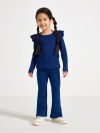 Flared leggings with brushed inside - 3006950-7339
