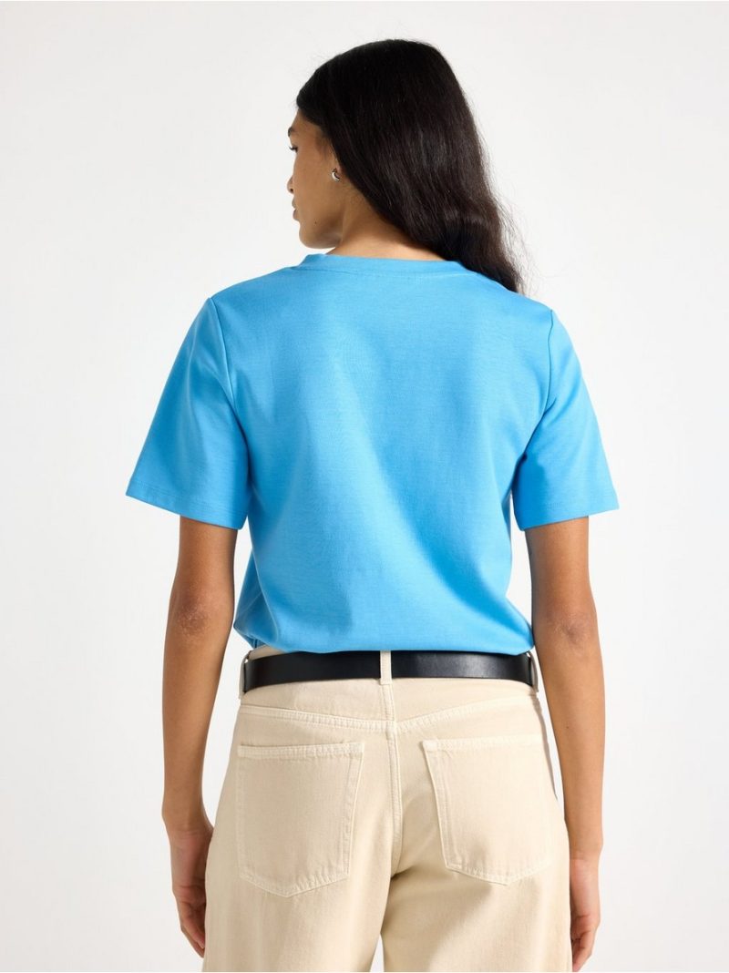 T-shirt with v-neck - 3008200-1378