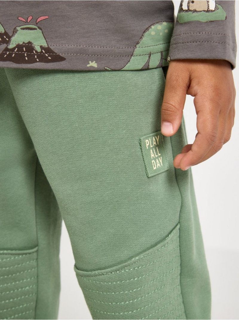 Joggers with reinforced knees - 3009222-7672