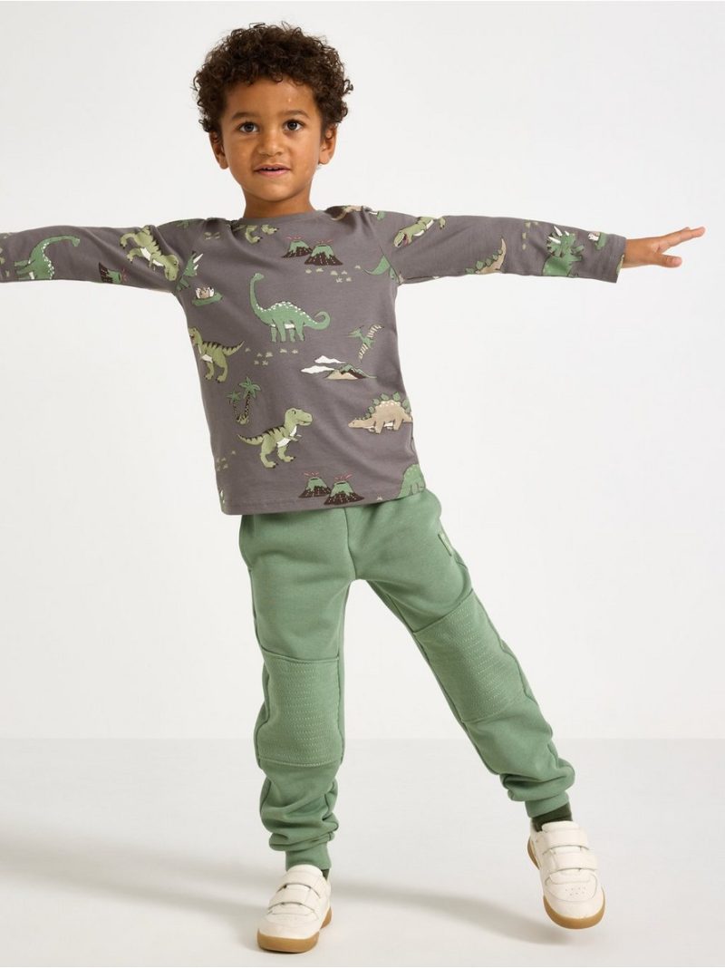 Joggers with reinforced knees - 3009222-7672