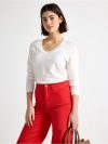 Fine-knit v-neck jumper - 3009339-300