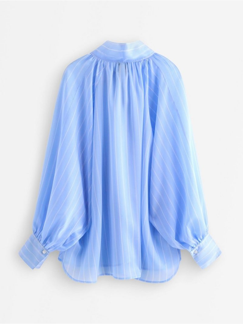 Blouse with tie band - 3009467-7278