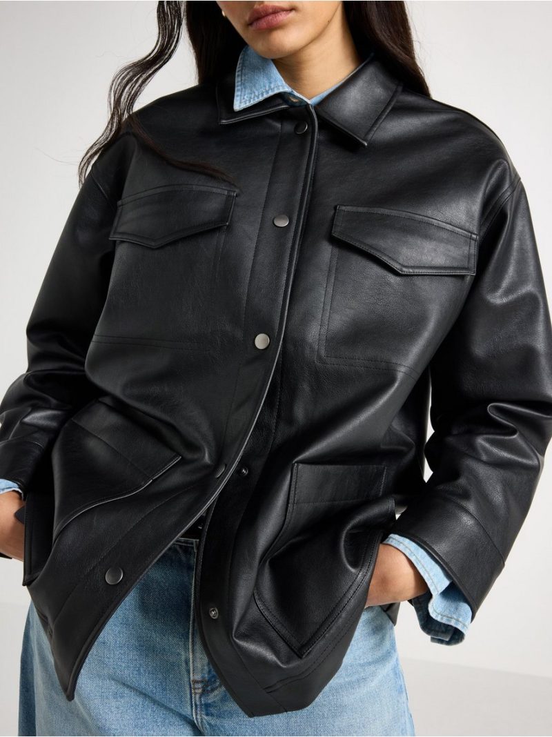Jacket in imitation leather - 3009746-80