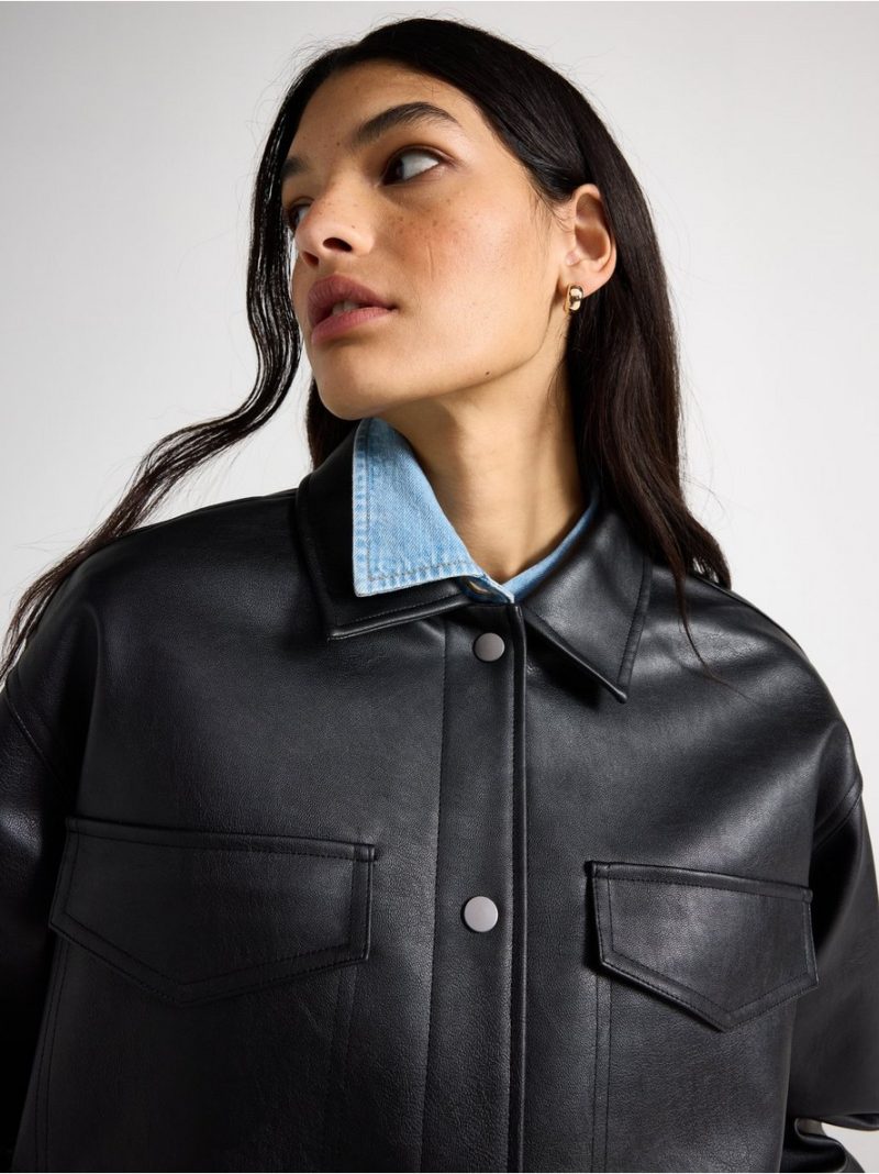 Jacket in imitation leather - 3009746-80