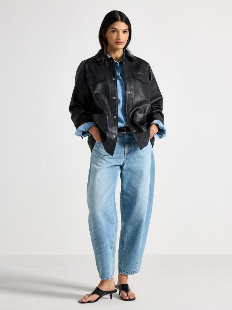 - Jacket in imitation leather Jacket in imitation leather - 3009746-80