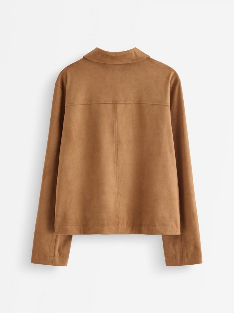Jacket in imitation suede - 3009884-9618