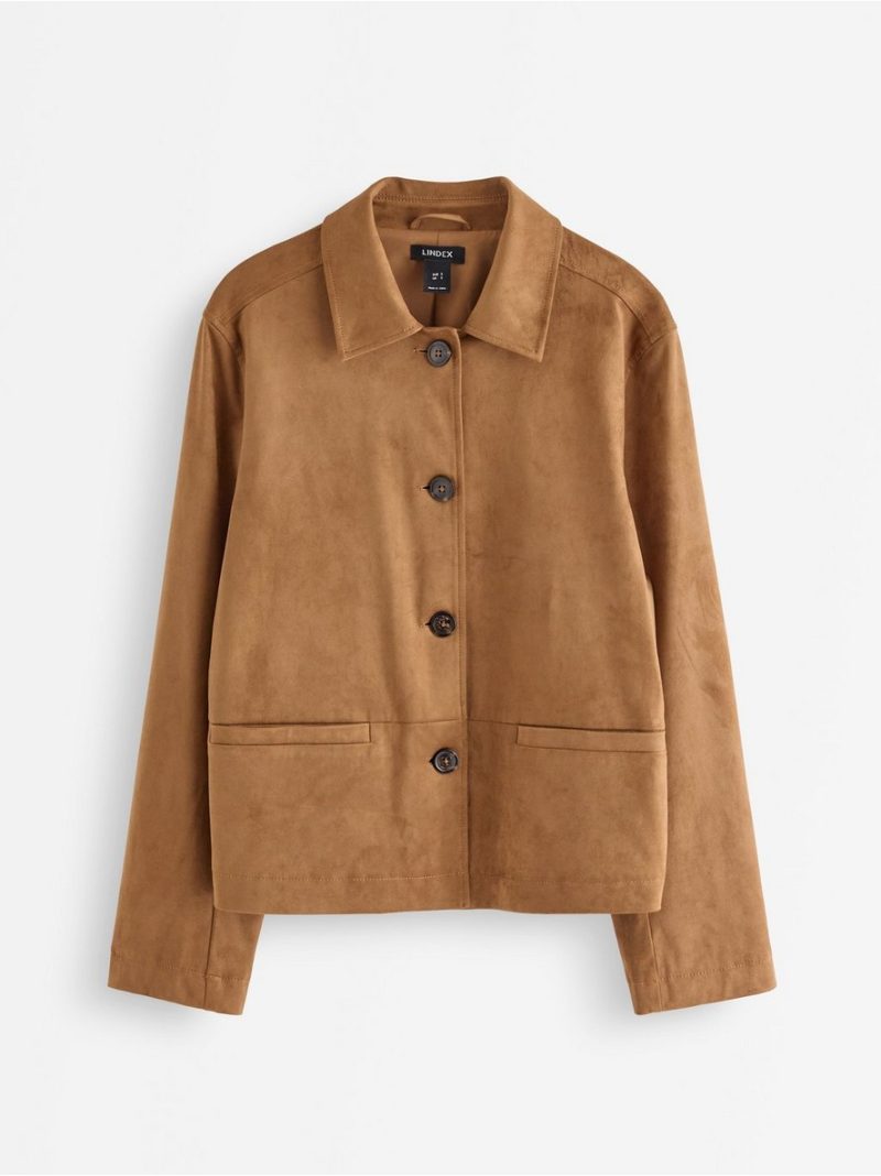 Jacket in imitation suede - 3009884-9618