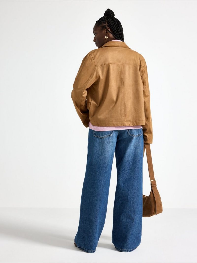 Jacket in imitation suede - 3009884-9618
