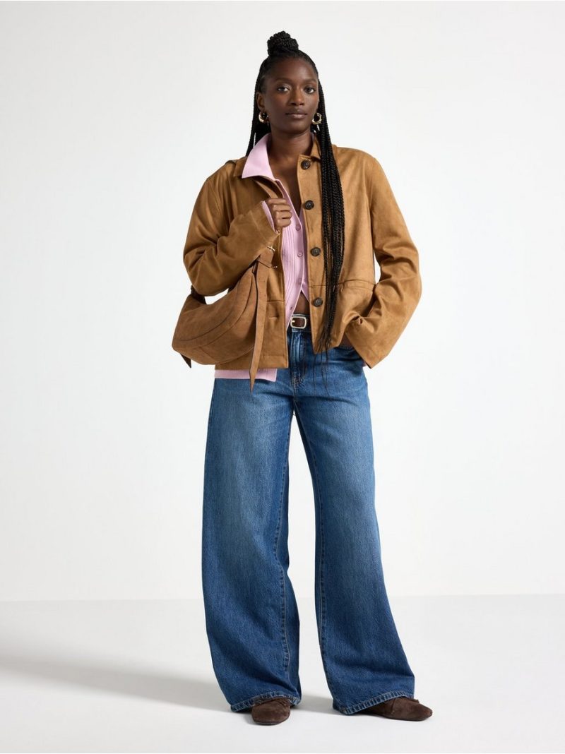 Jacket in imitation suede - 3009884-9618