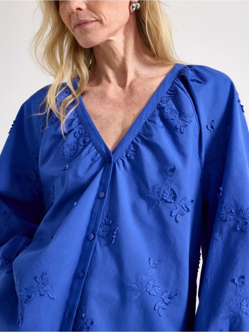 Embroidered blouse - 3009929-7343