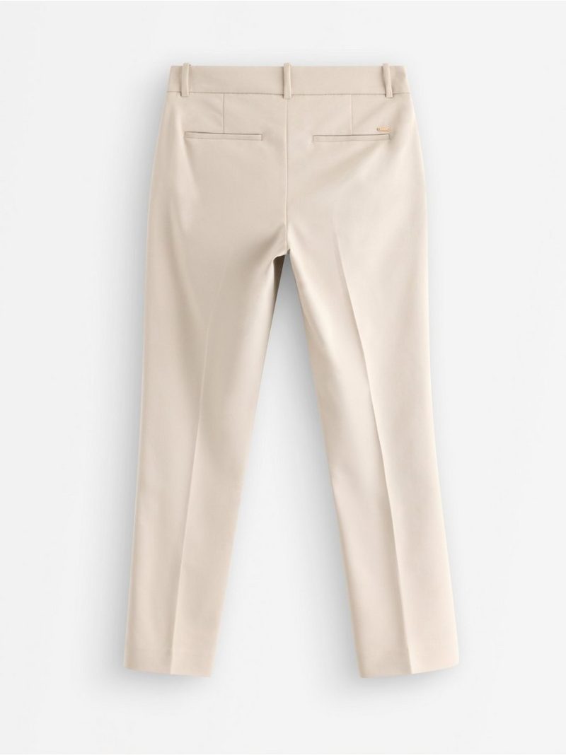 Slacks with mid waist - 3010062-4344