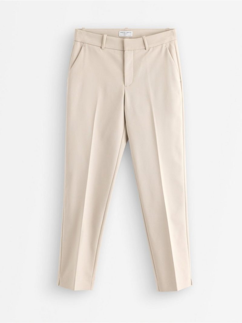 Slacks with mid waist - 3010062-4344
