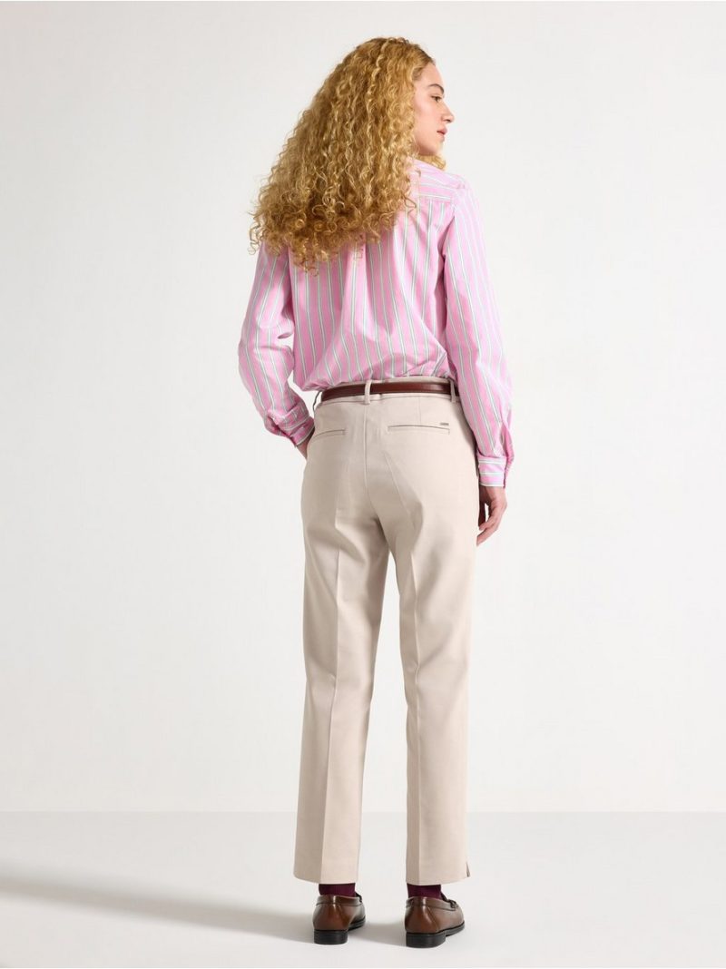 Slacks with mid waist - 3010062-4344