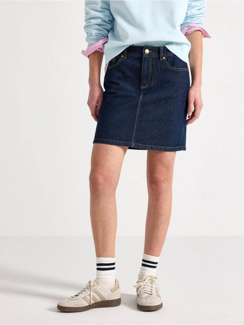 Mini denim skirt - 3010068-822