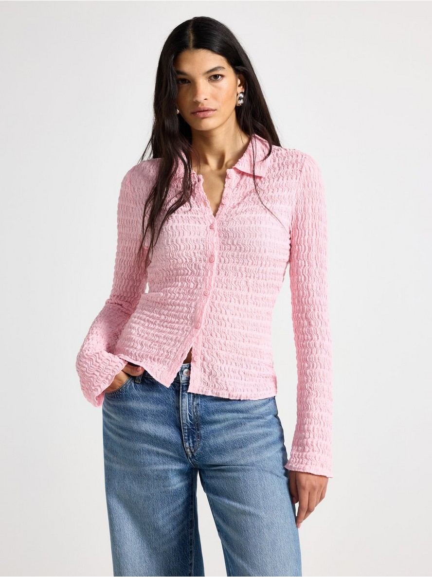 Textured shirt - 3010120-2183
