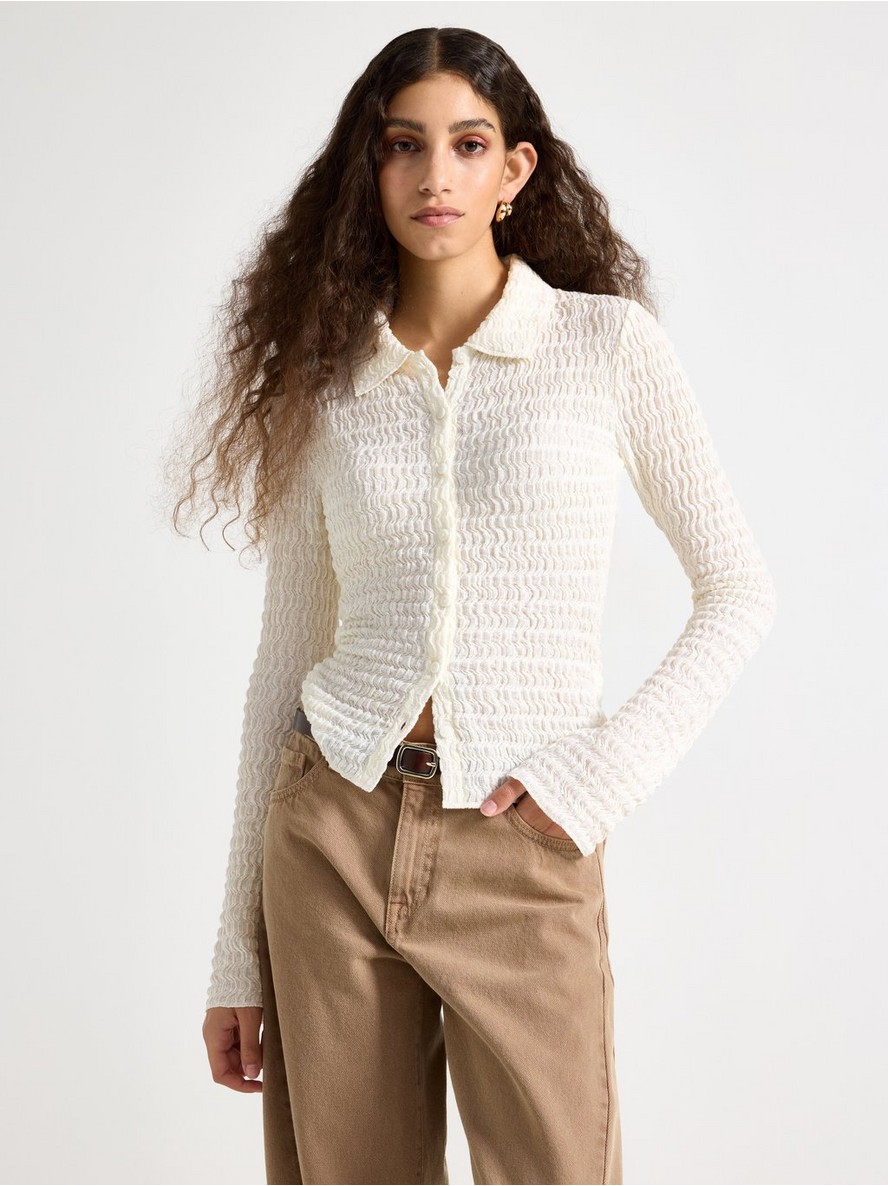 Textured shirt - 3010120-300