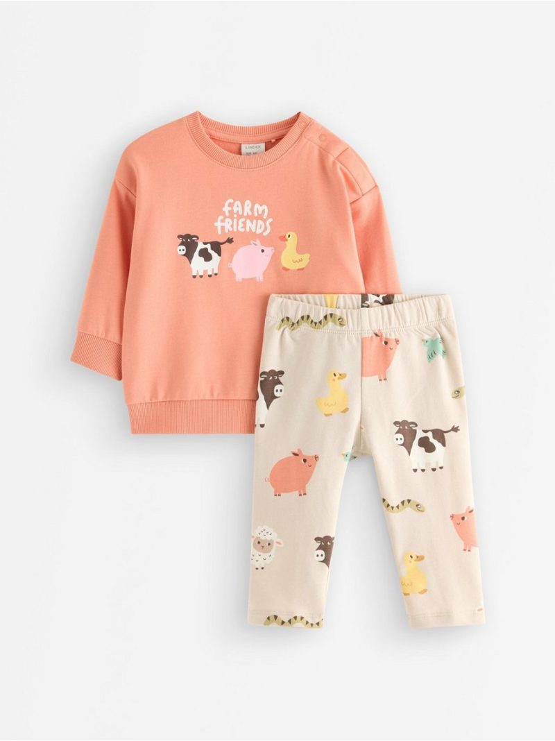 Set - sweatshirt and leggings - 3010235-8936
