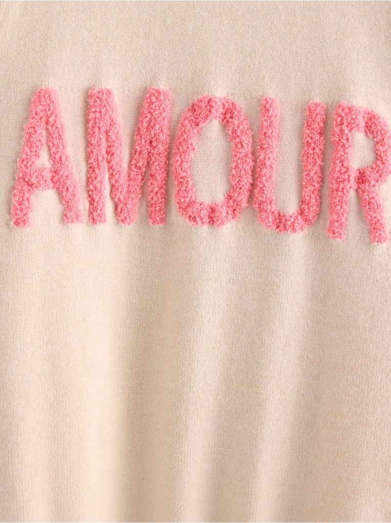 Knitted short-sleeved jumper - 3010281-9806