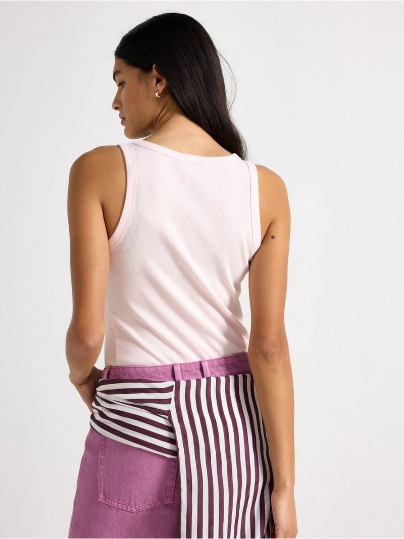 Ribbed tank top - 3010356-7561
