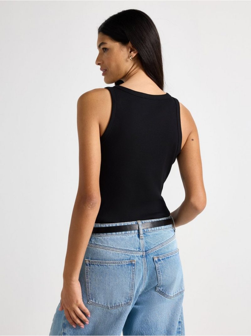 Ribbed tank top - 3010356-80