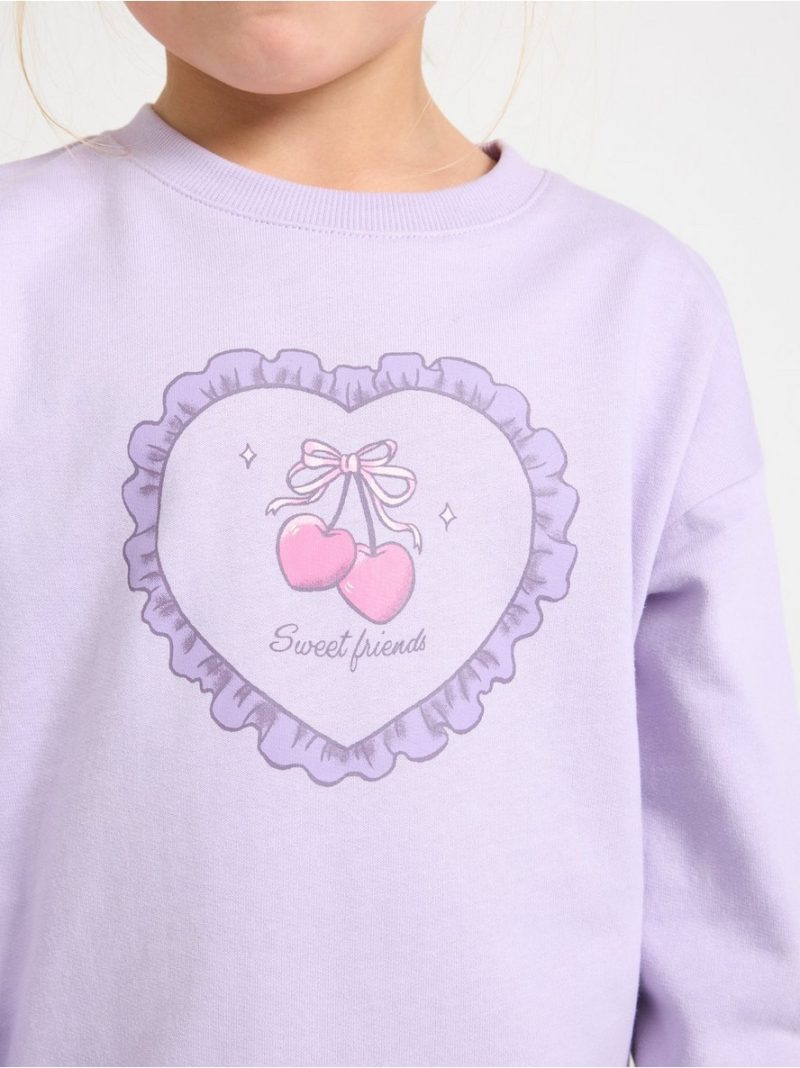 Sweatshirt with brushed inside - 3010513-4813