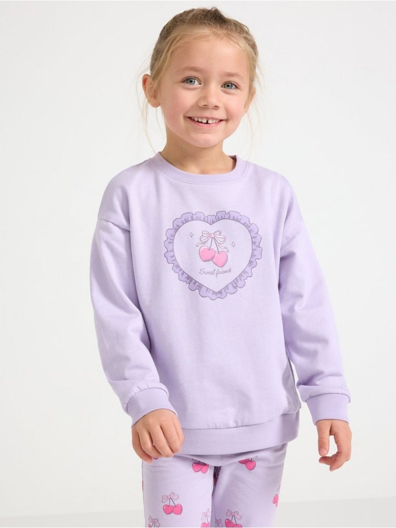 Sweatshirt with brushed inside - 3010513-4813