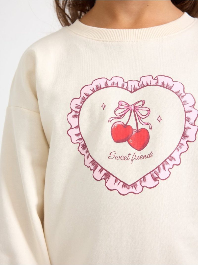 Sweatshirt with brushed inside - 3010513-6728