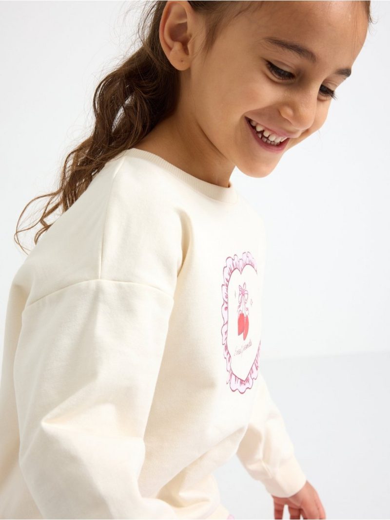 Sweatshirt with brushed inside - 3010513-6728