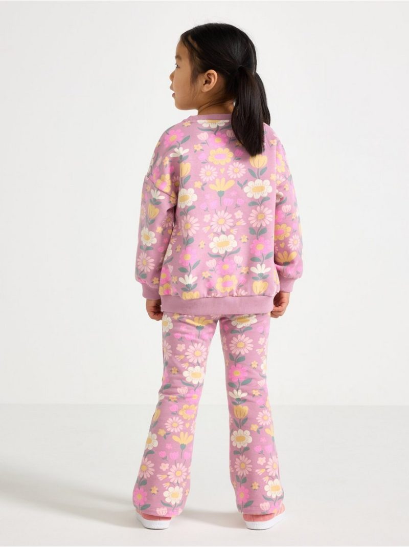 Flared leggings with brushed inside - 3010990-3683
